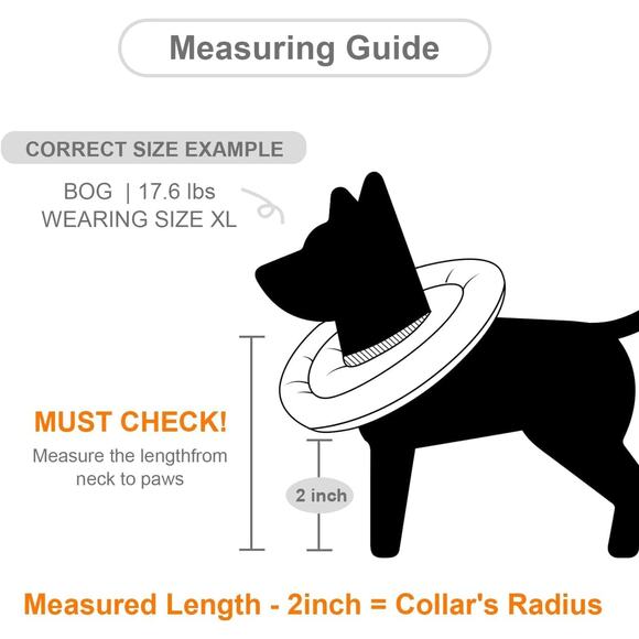 POP DUCK Dog Cone – XL Blue Soft Recovery Collar, Alternative After Surgery - Picture 7 of 8